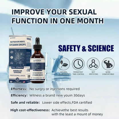 🌈🌞Gentleman's Rescue Plan🌞🔥90-Day Free Returns💰NATRAVOR Men's Vitamin Drops