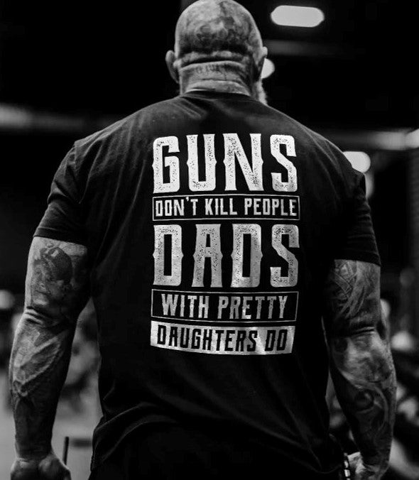 Guns Don't Kill People Print Men's T-shirt