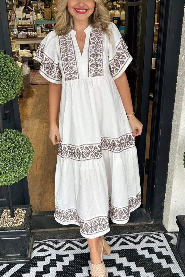 Women's V Neck Bohemian Dress (Buy 2 Free Shipping)