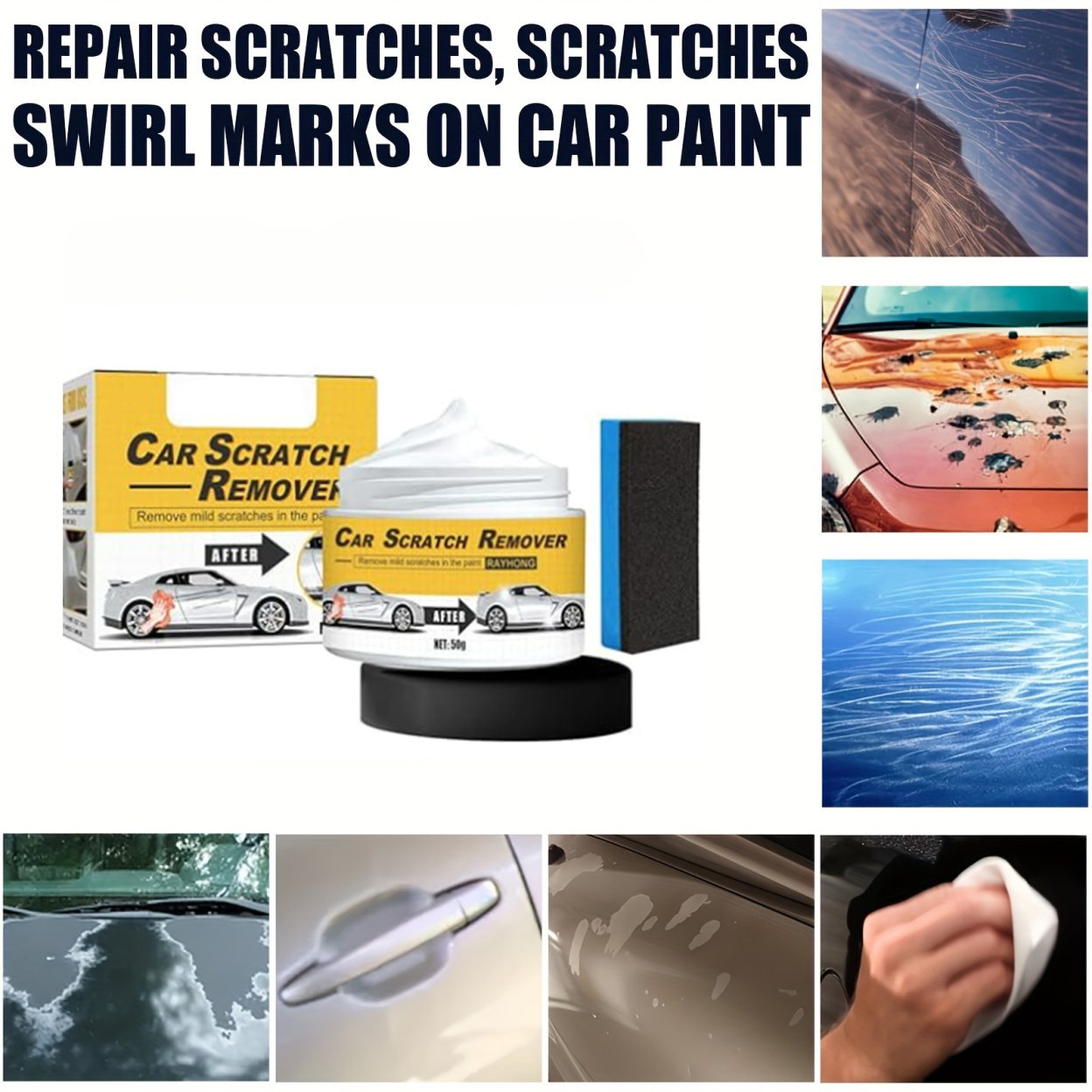 🔥LAST DAY SALE 50% OFF🔥T-221A Polishing Compound & Scratch Remover with Sponge