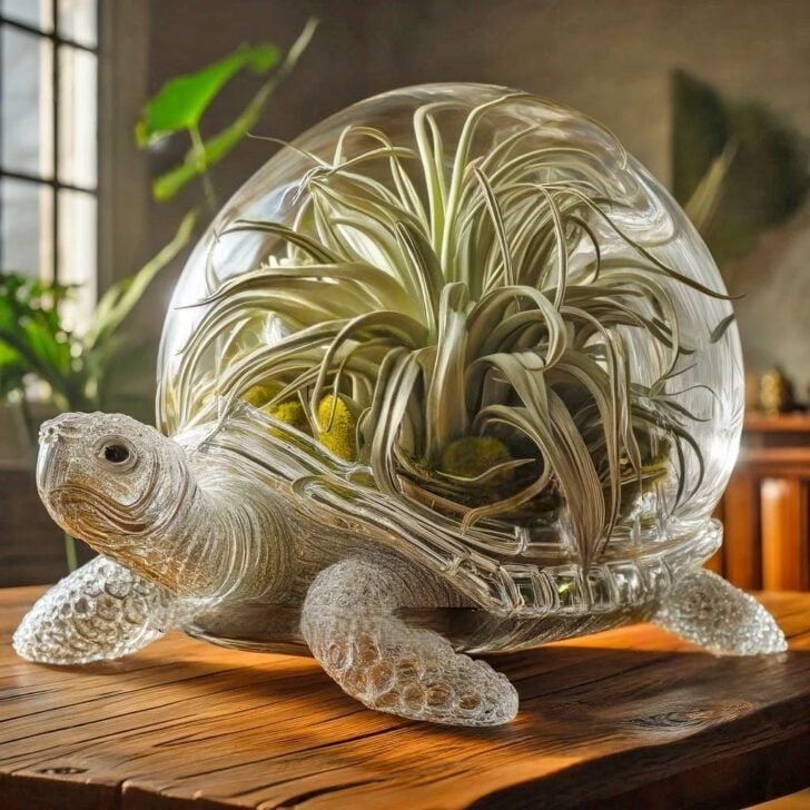 🔥Last 4 hours Sale: Save 75% -Glass Animal Shaped Air Plant Holders