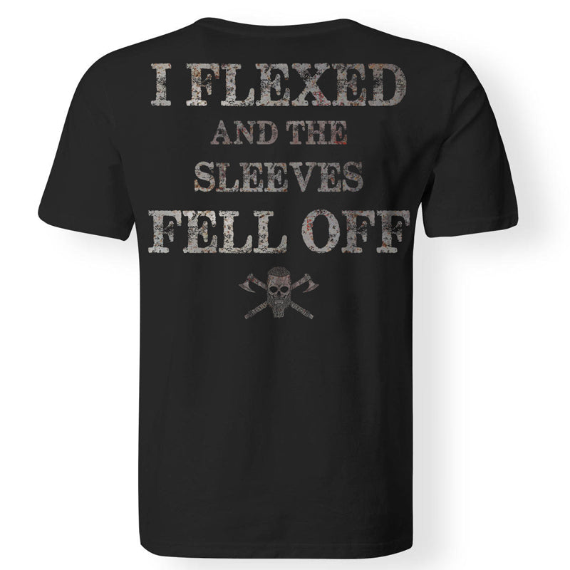 Vikings I Flexed And The Sleeves Fell Off Men's T-shirt