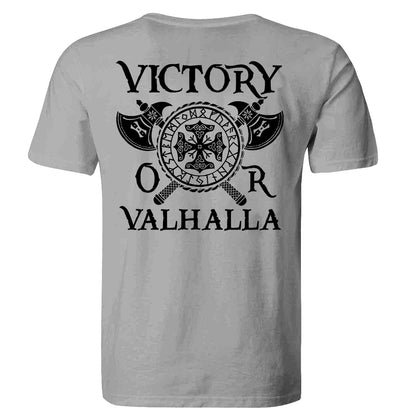 Victory Letter Axes Printed Men's T-shirt