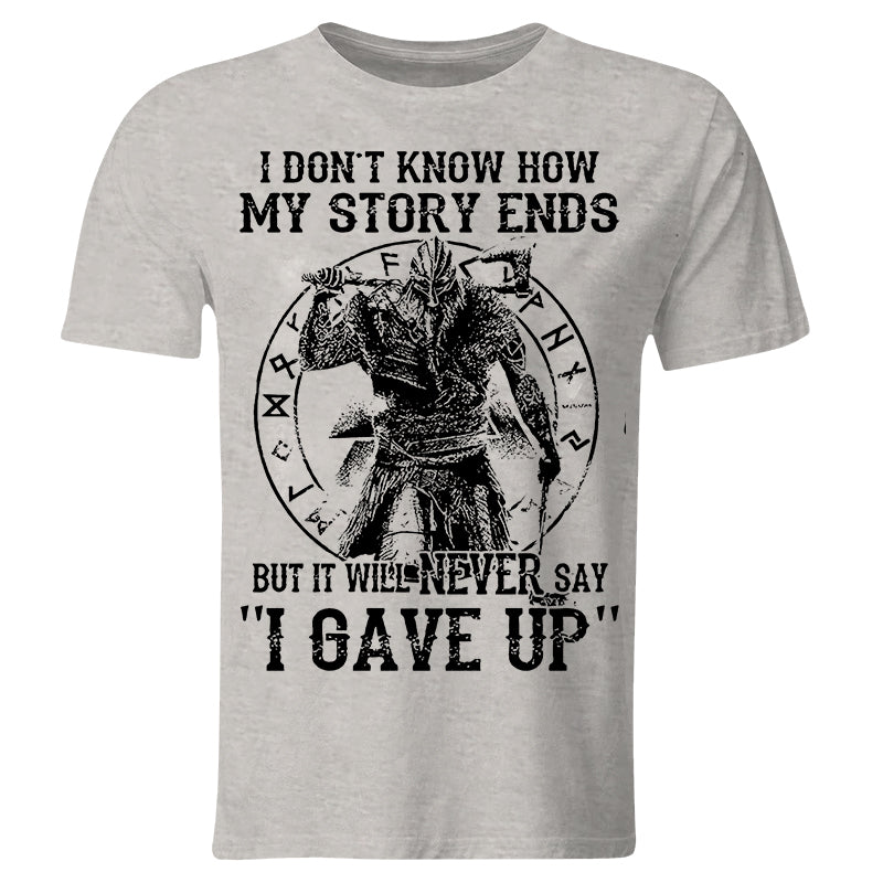 I Don't Know How My Story Ends Printed Men's T-shirt