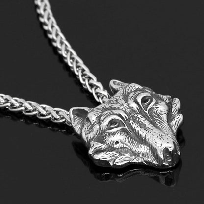 Viking Celtic Wolf Necklace