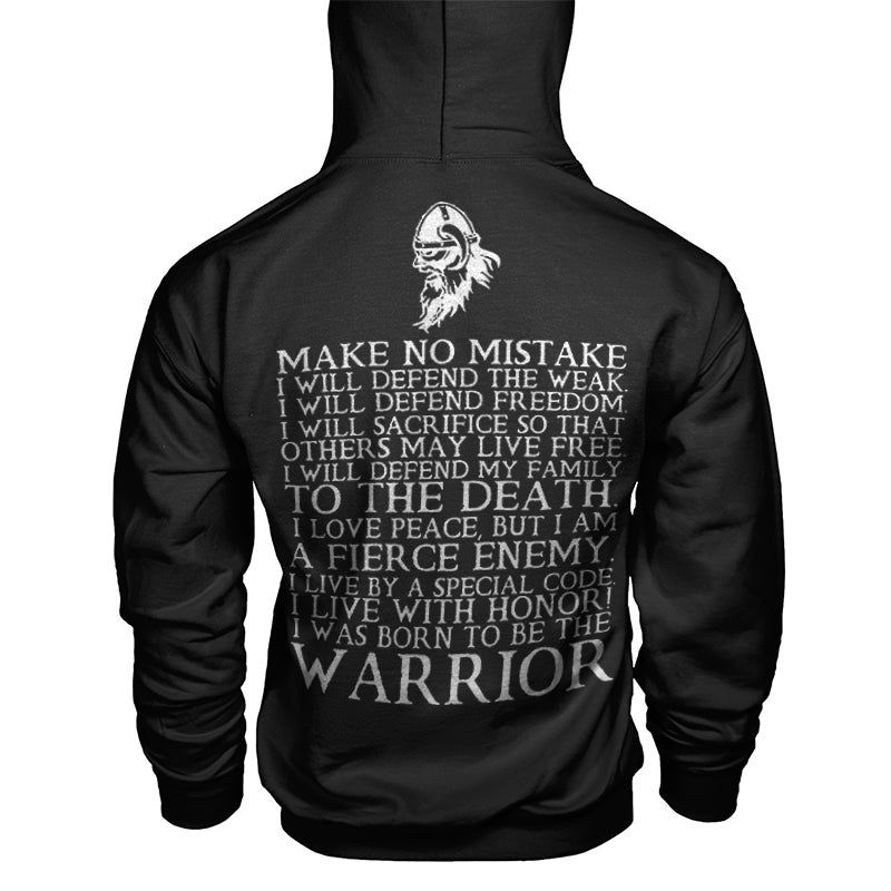 Vikings Make No Mistake Printed Men's Hoodie