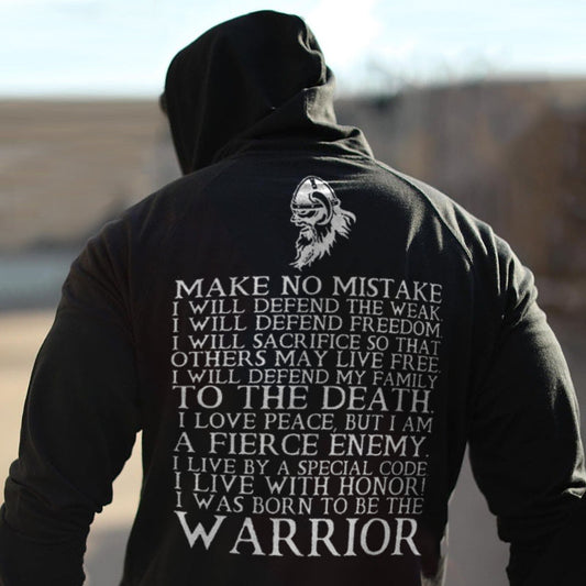 Vikings Make No Mistake Printed Men's Hoodie