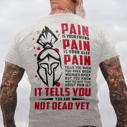 Vikings Pain Is Your Friend Printed Men's T-shirt