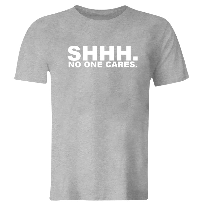 No One Cares Printed Fashionable Men's T-shirt