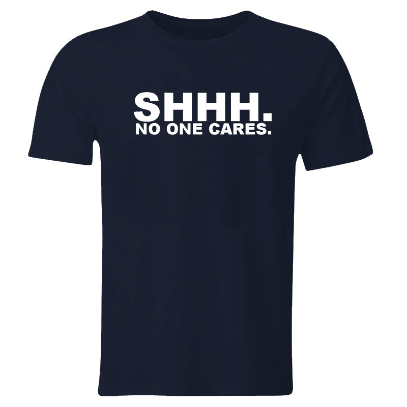 No One Cares Printed Fashionable Men's T-shirt