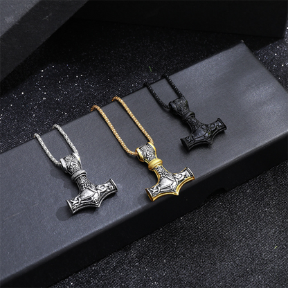 Goat Thor's Hammer Pendant All-match Necklace