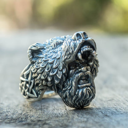 BERSERKER BEAR VIKING RING