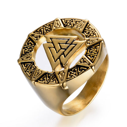 Odin Symbol Men's Casual All-match Ring