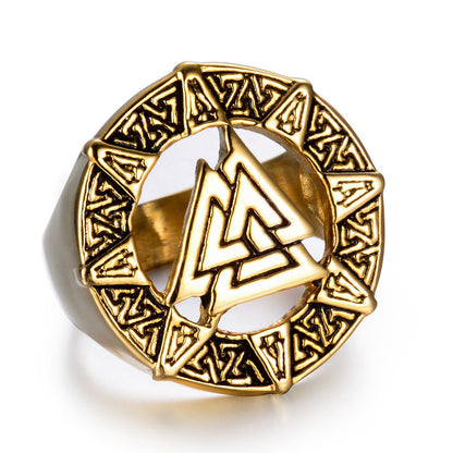 Odin Symbol Men's Casual All-match Ring