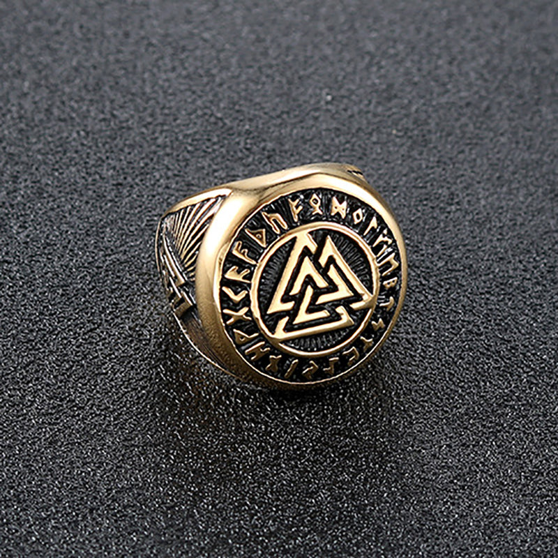 Unique Personality Triangle Symbol Retro Ring