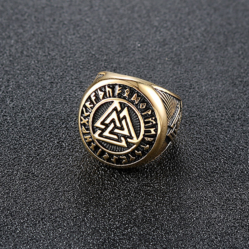 Unique Personality Triangle Symbol Retro Ring