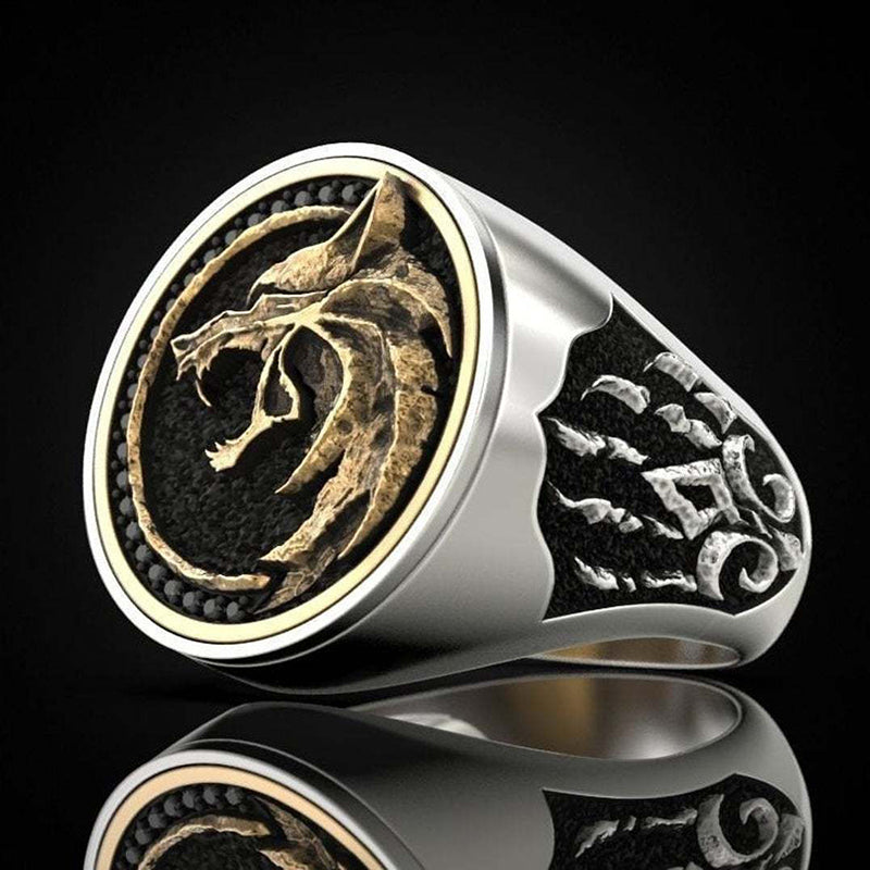 Hunter Wolf Claw Ring Vintage Men's Ring