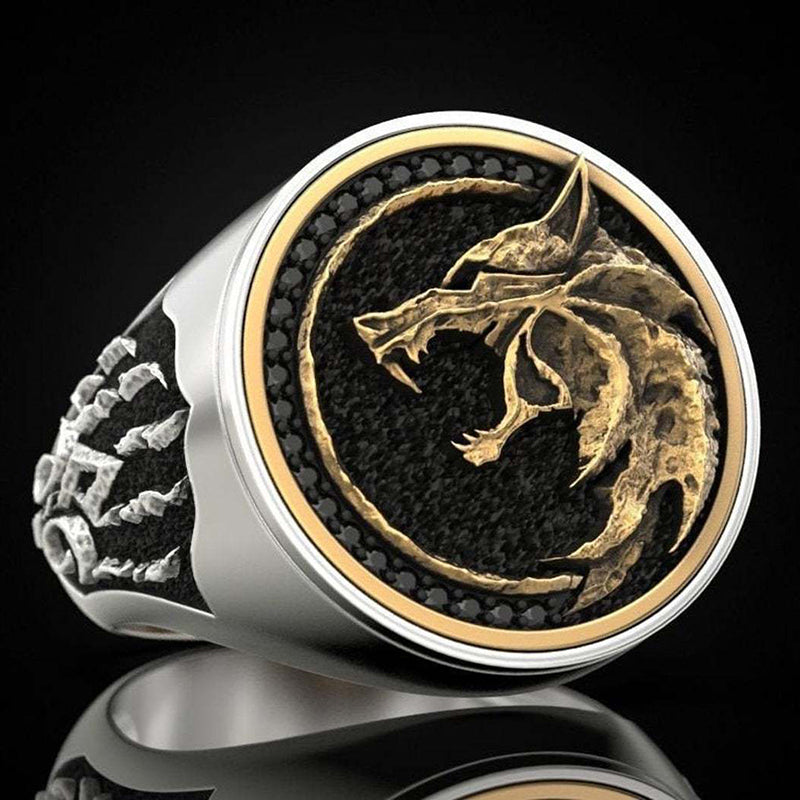 Hunter Wolf Claw Ring Vintage Men's Ring