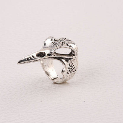 Viking Harpoon Bird Alloy Opening Ring