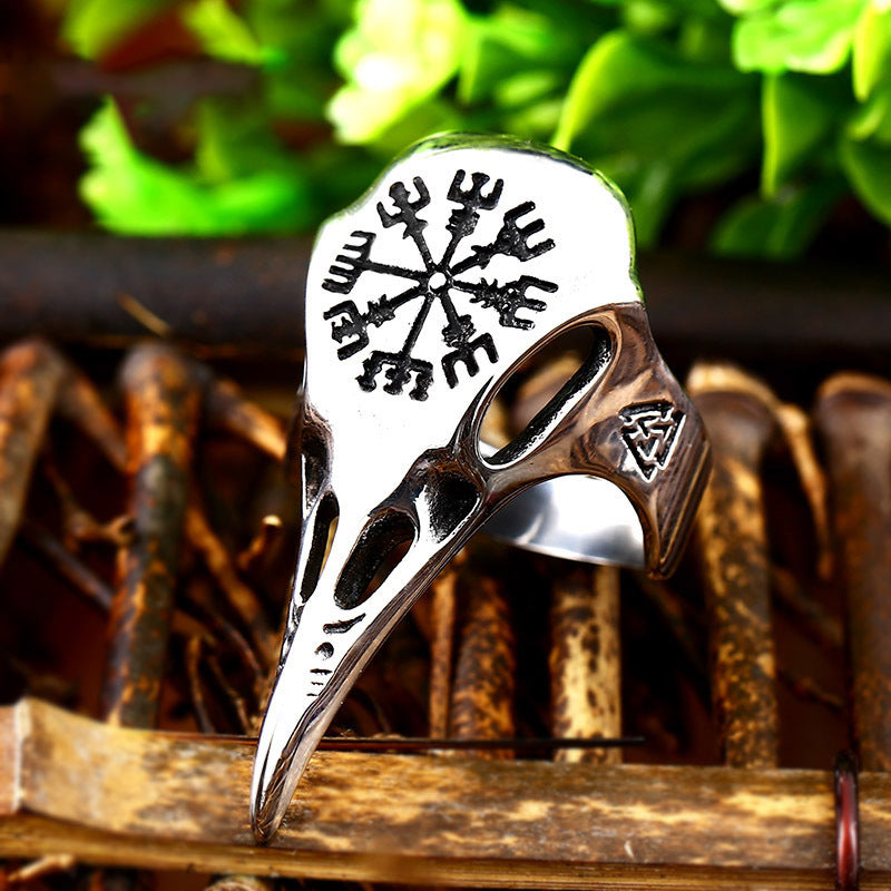 Men's Viking Crow Casual All-match Ring