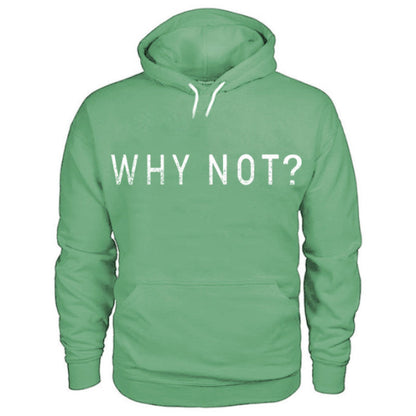 Letter Why Not? Kangaroo Pocket Men's Classic Hoodie