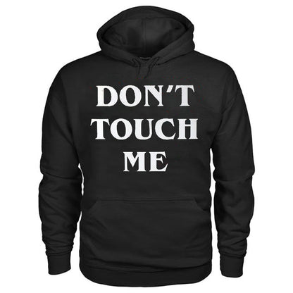 Men's Kangaroo Pocket Don't Touch Me Printed Hoodie