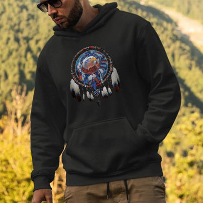 Fashion Eagle Casual Printed Men's Hoodie