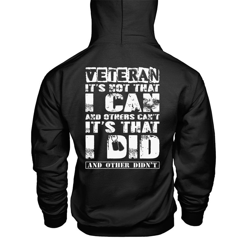 It's Not That I Can And Others Can't It's That I Die Printed Men's Hoodie