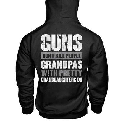 Guns Don't Kill People Printed Men's Hoodie