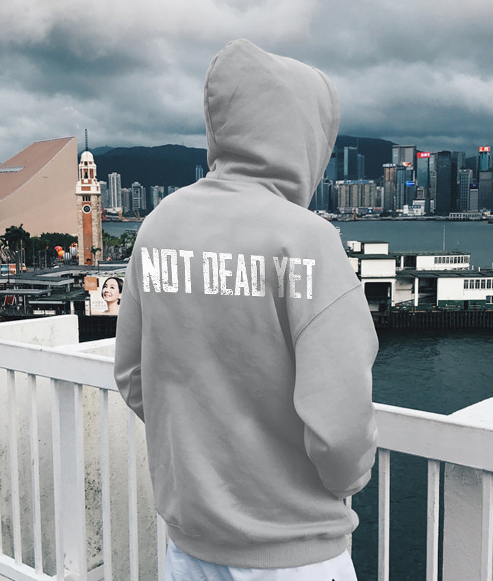 Men's Casual Not Dead Yet Letter Hoodies