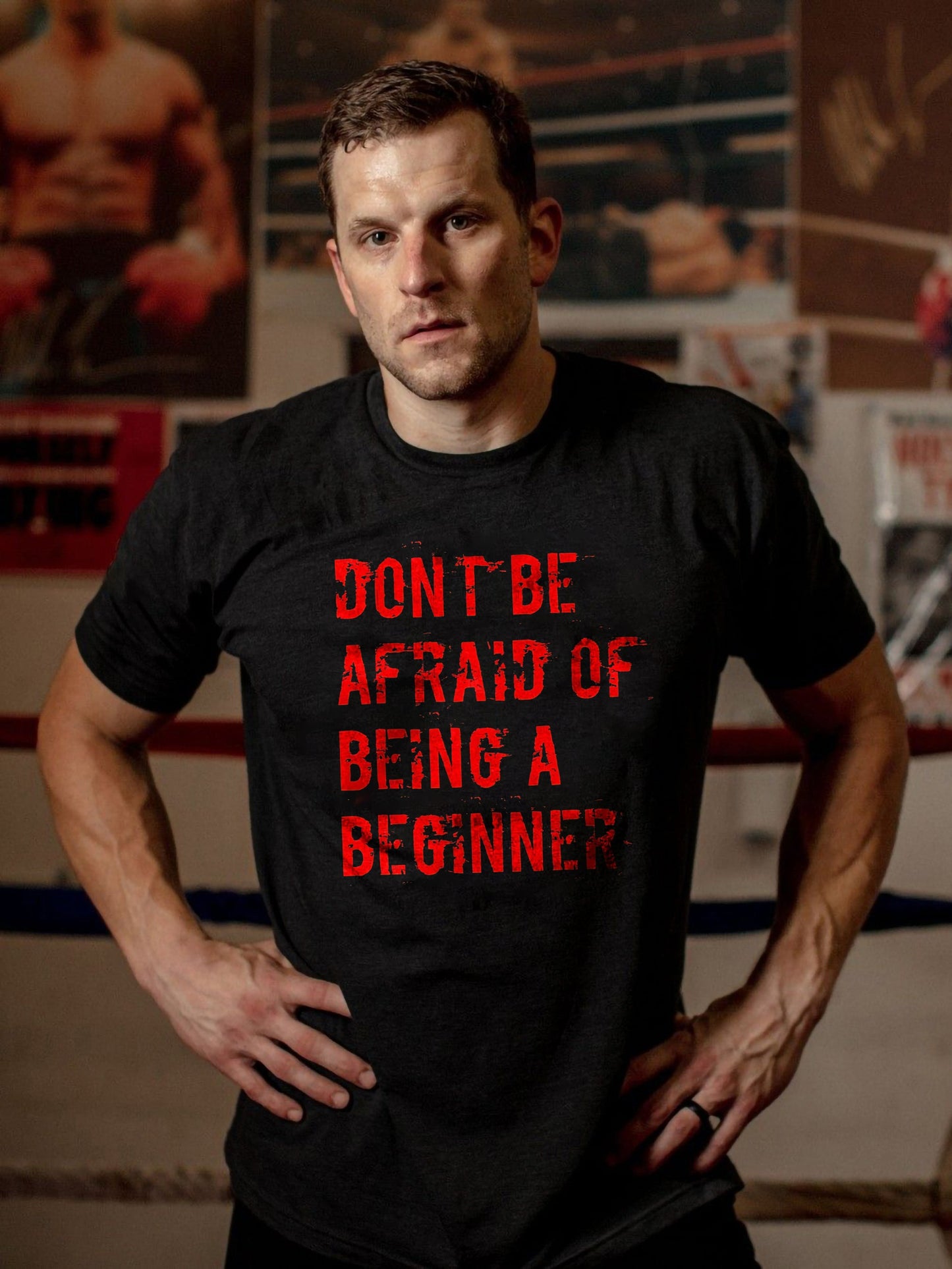 Don't Be Afraid Of Being A Beginner Printed T-shirt