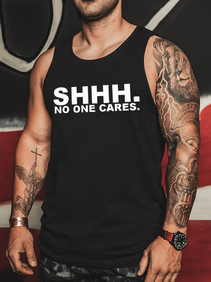 Shhh. No One Cares Printed Vest