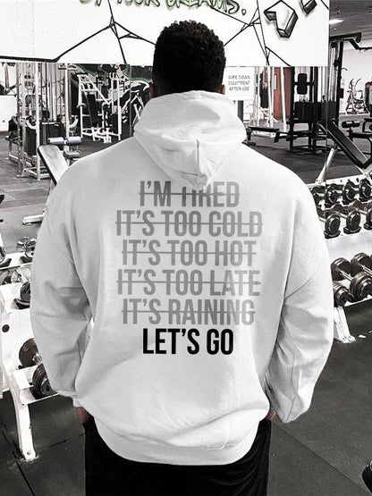 LET'S GO Printed Casual Hoodie