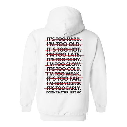 Doesn't Matter Let's Go Printed Casual Hoodie