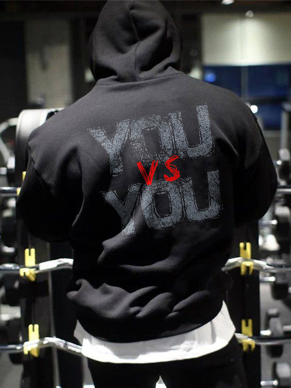 You Vs You Printed Casual Hoodie