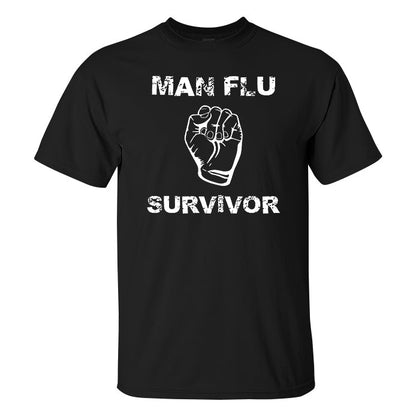 Man Flu Survivor Printed Men's T-shirt