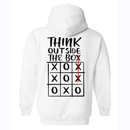 Think Outside The Box Printed Men's Hoodie