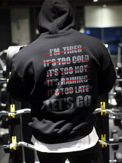 Let's Go Printed Men's Hoodie