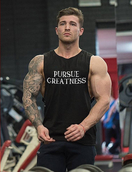 Pursue Greatness Printed Men's Vest