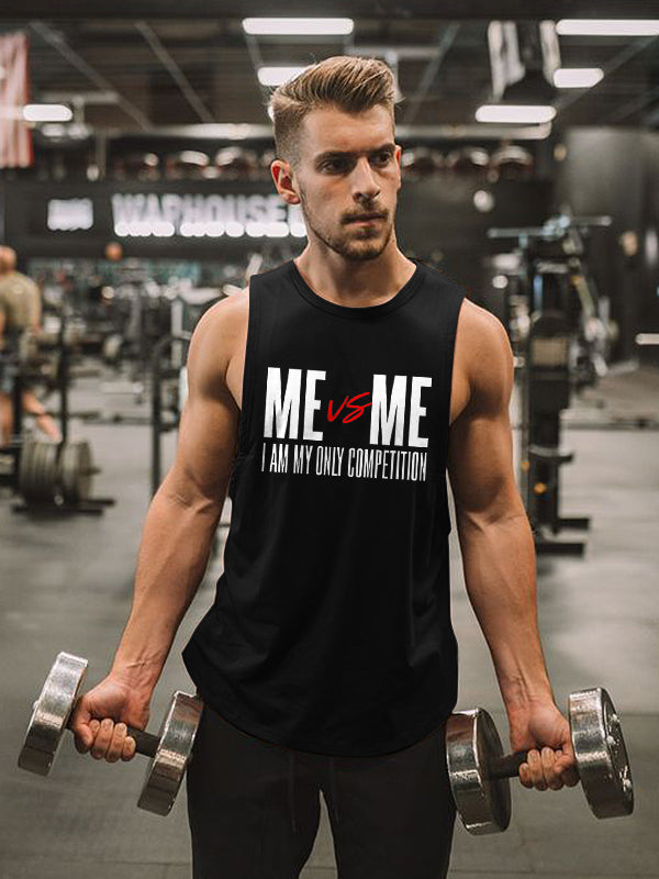 Me Vs Me I Am My Only Competition Printed Men's Vest