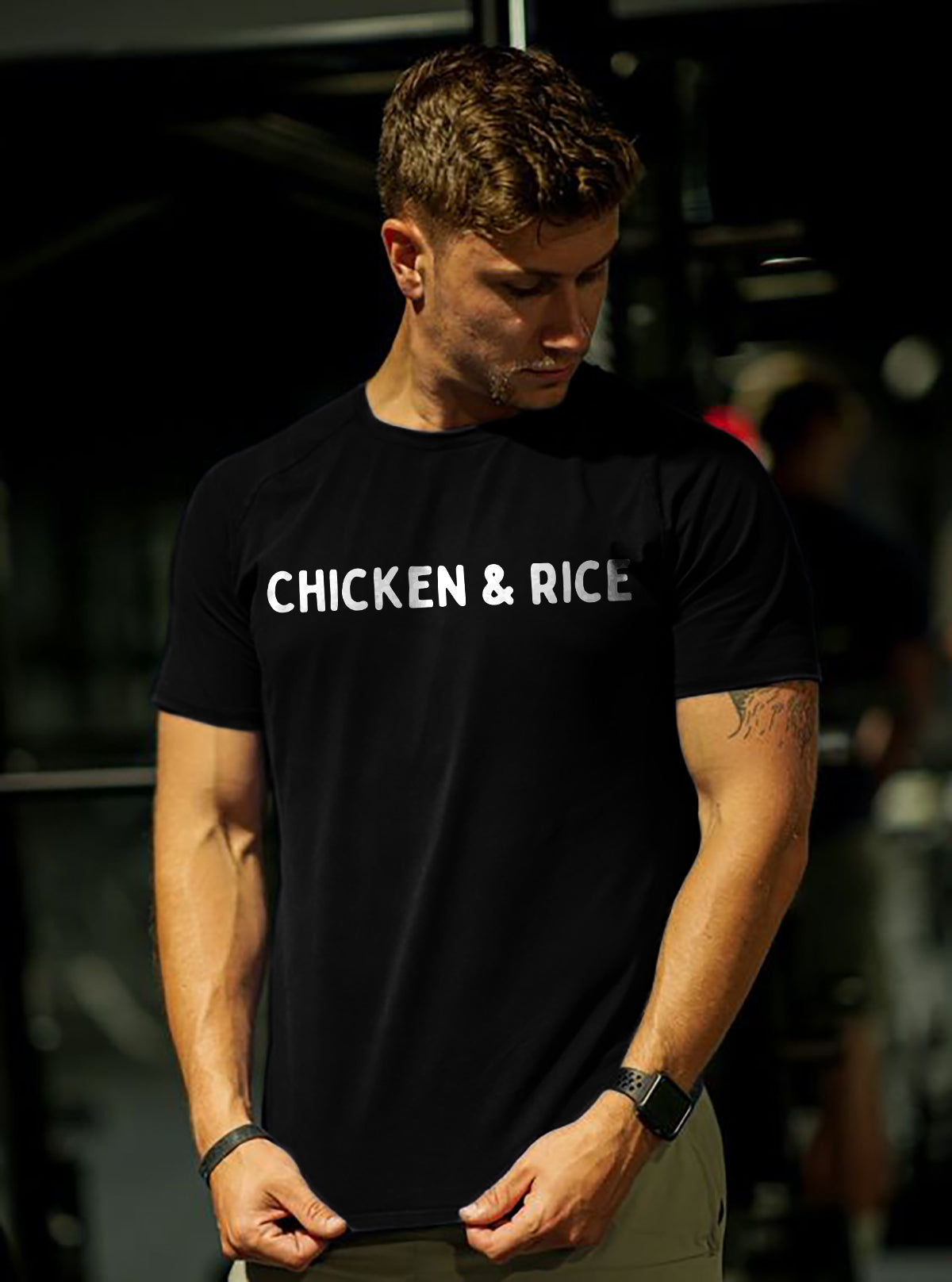 Chicken & Rice Printed Men's T-shirt