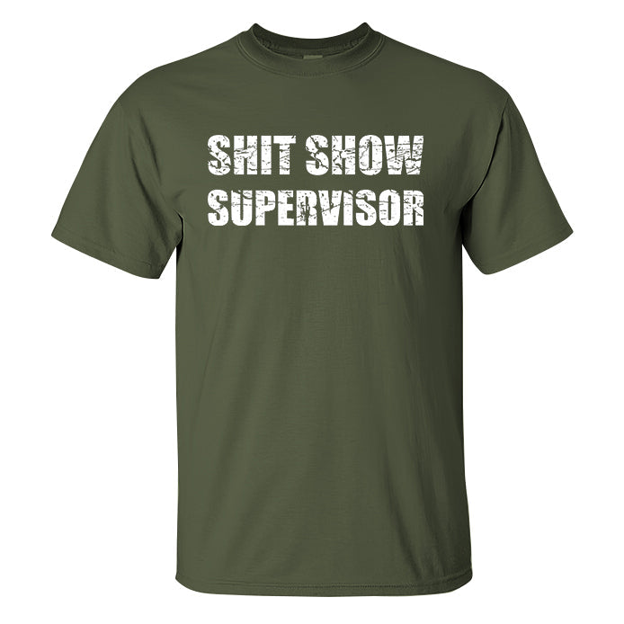 Shit Show Supervisor Print Men's T-shirt