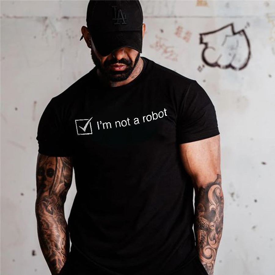 I'm Not A Robot Print Men's T-shirt