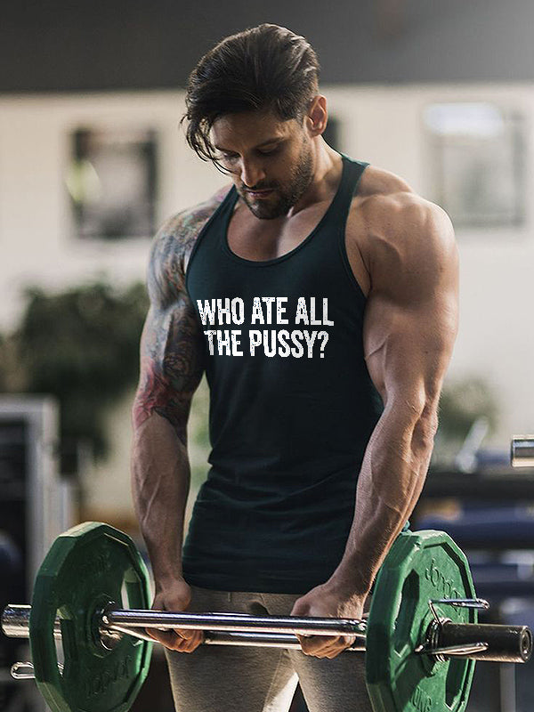 Who Ate All The Pussy? Print Men's Vest