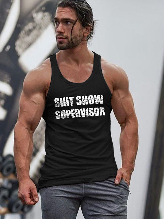 Shit Show Supervisor Print Men's Vest