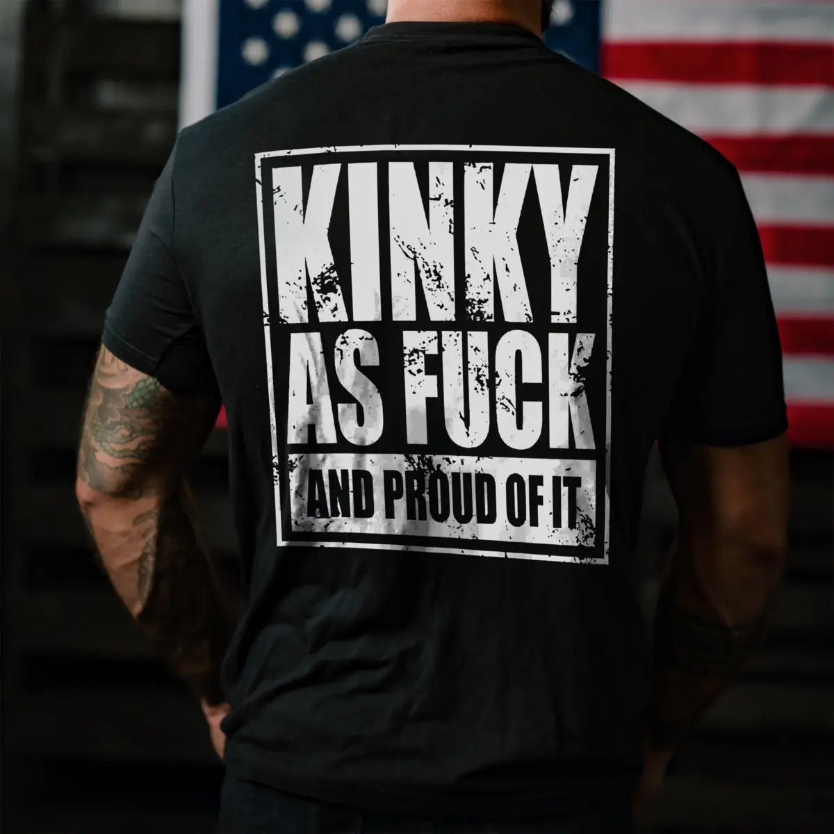 Kinky As Fuck And Proud Of It Print Men's T-shirt