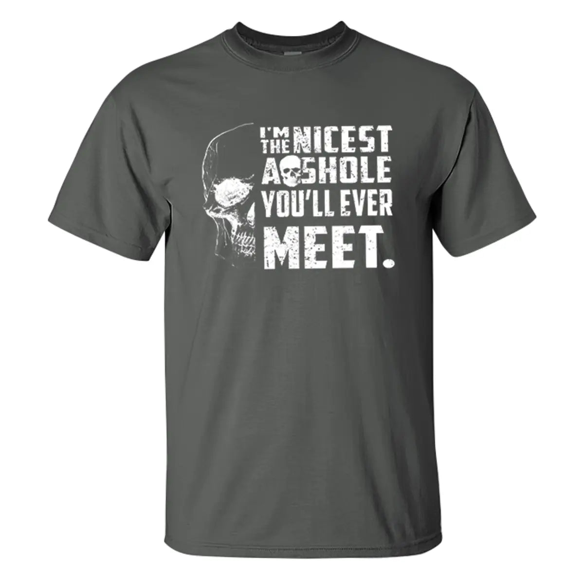 I'm the nicest asshole you'll ever meet printed casual T-shirt