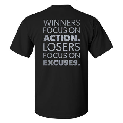 Winners Focus On Action Print Men's T-shirt