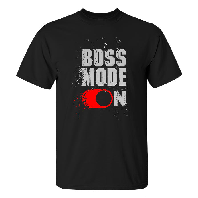 Boss Mode On Printed Men's T-shirt