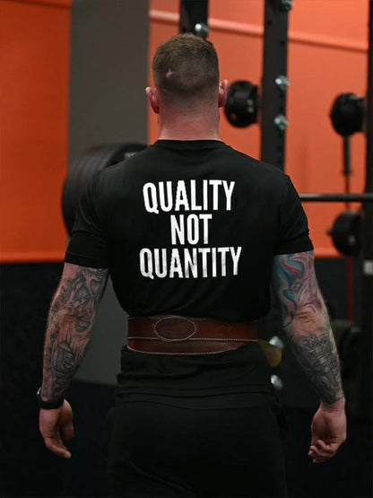 Quality Not Quantity Printed Men's T-shirt